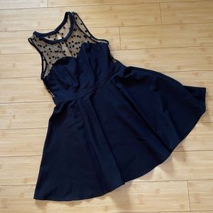 Vintage Black Polka Dot Dress